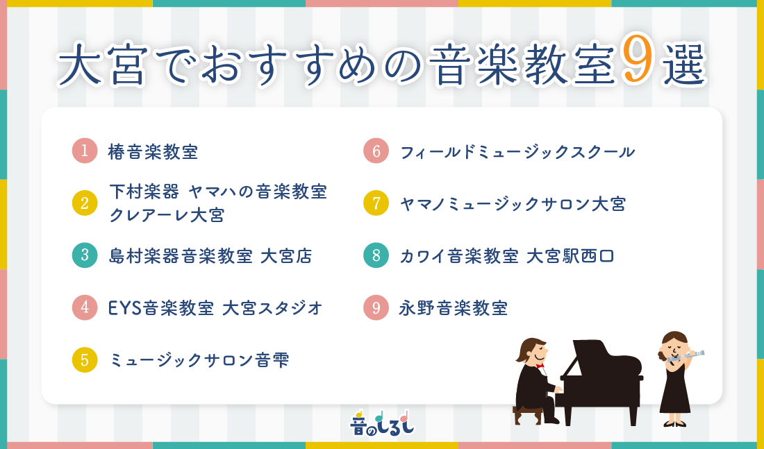 大宮でおすすめの音楽教室9選