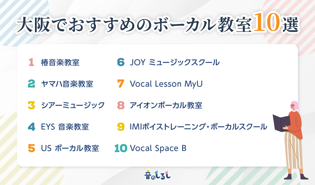 大阪でおすすめのボーカル教室10選