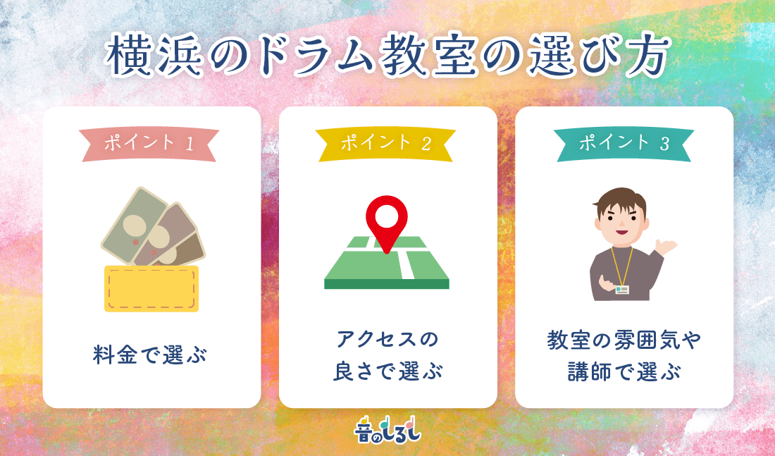 横浜のドラム教室の選び方