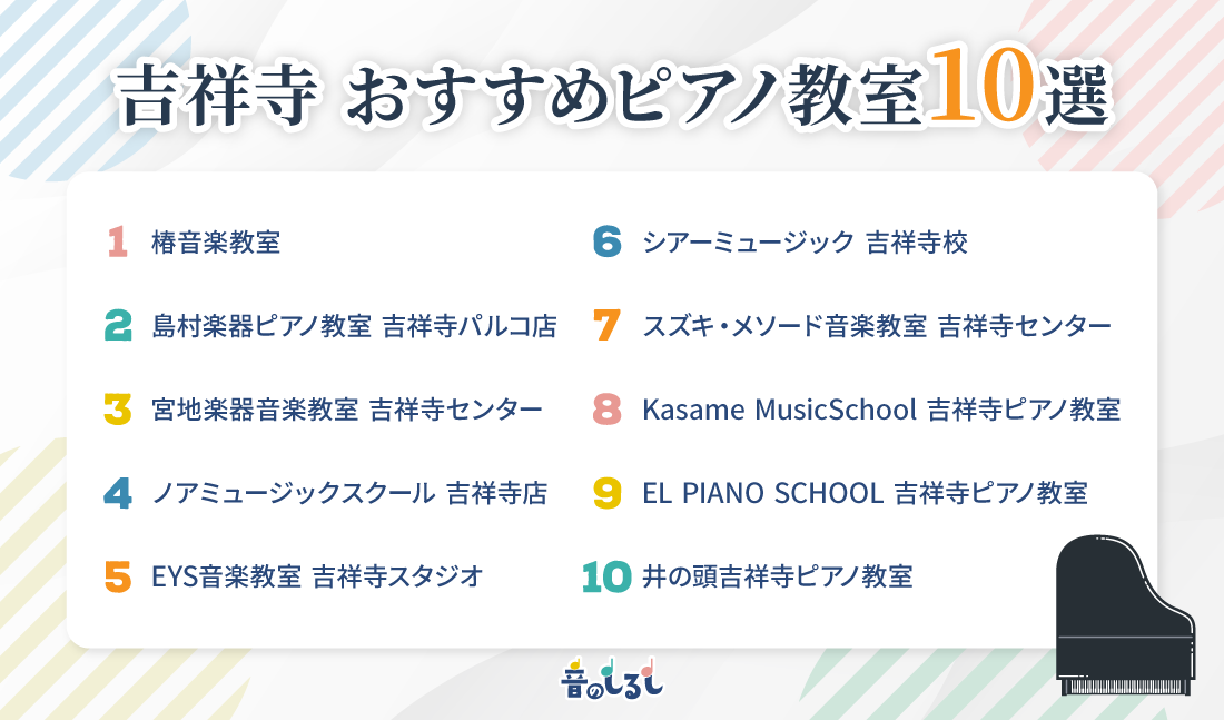 吉祥寺でおすすめのピアノ教室10選