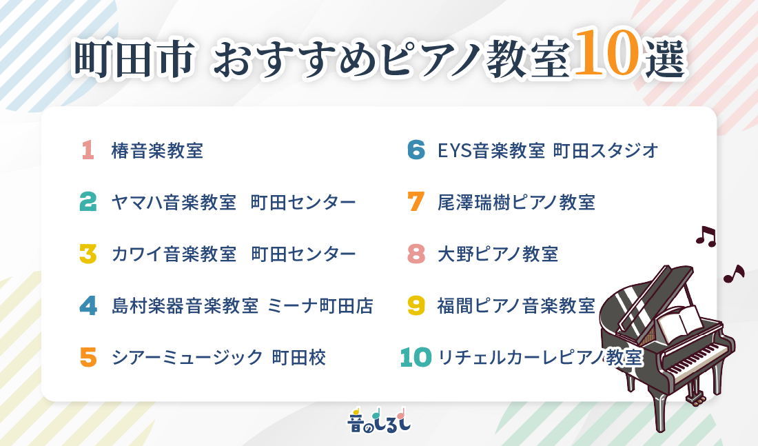 町田市でおすすめのピアノ教室10選