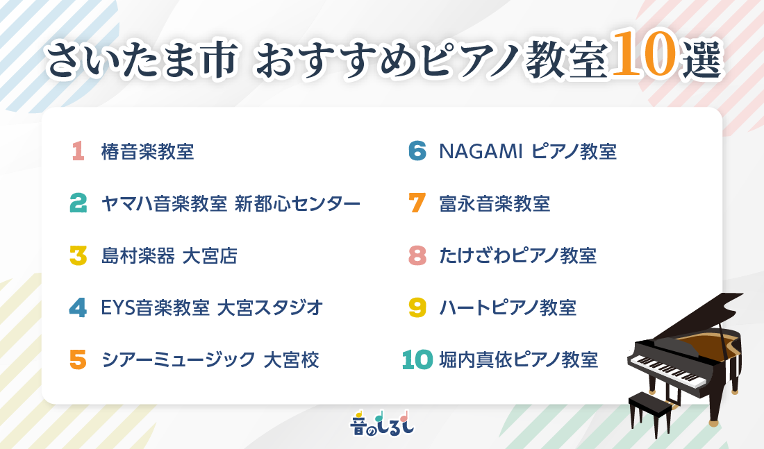 さいたま市でおすすめのピアノ教室10選