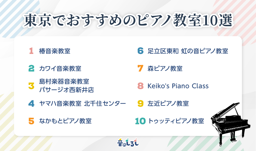 東京でおすすめのピアノ教室10選