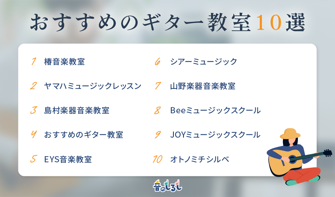 おすすめのギター教室10選